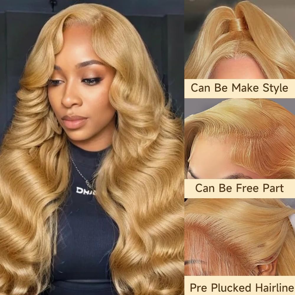 Body Wave Pre-plucked HD Transparent Lace Glueless Wigs w/Baby Hair