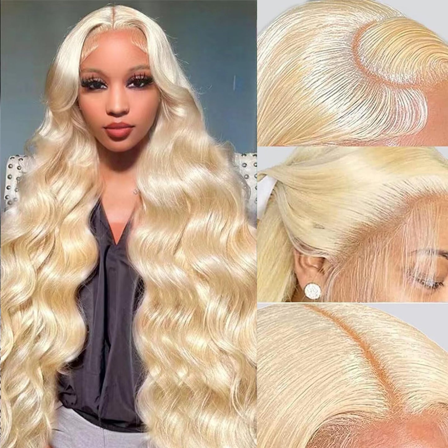 Body Wave Pre-plucked HD Transparent Lace Glueless Wigs w/Baby Hair
