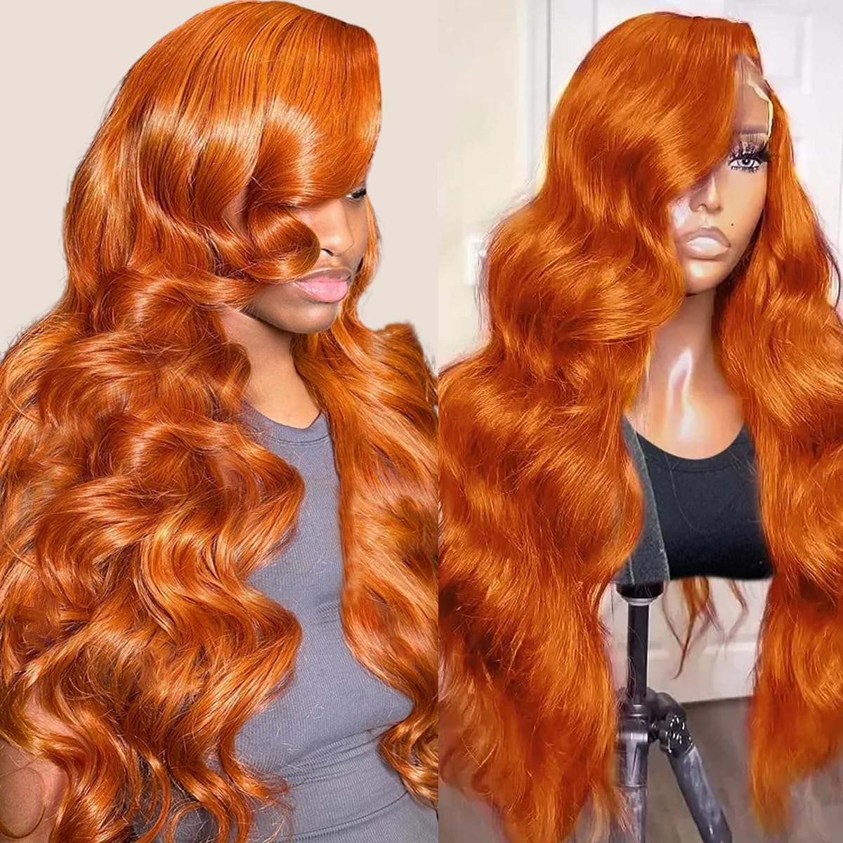 Body Wave Pre-plucked HD Transparent Lace Glueless Wigs w/Baby Hair