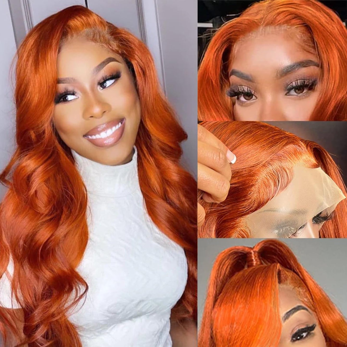 Body Wave Pre-plucked HD Transparent Lace Glueless Wigs w/Baby Hair