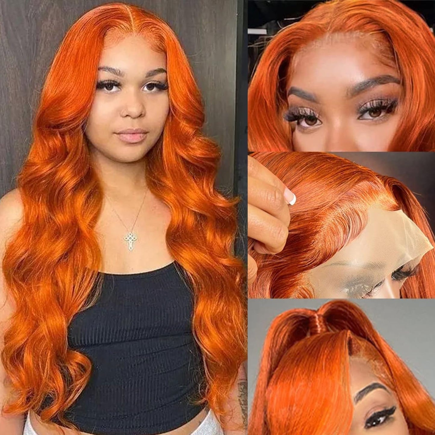 Body Wave Pre-plucked HD Transparent Lace Glueless Wigs w/Baby Hair
