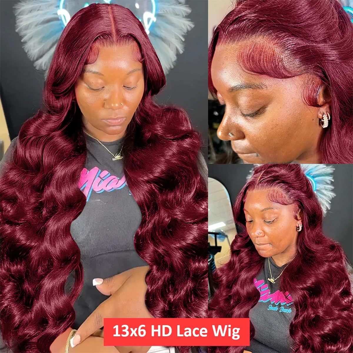 Body Wave Pre-plucked HD Transparent Lace Glueless Wigs w/Baby Hair