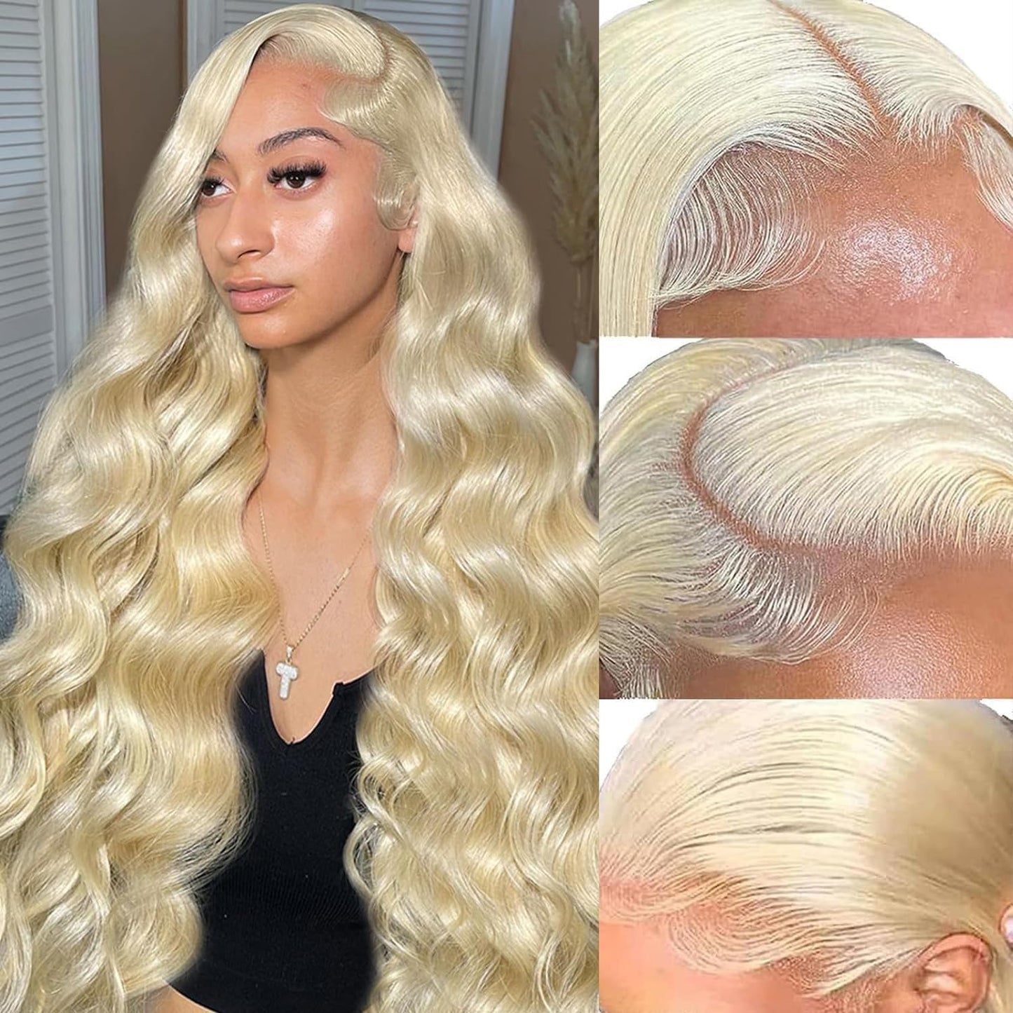 Body Wave Pre-plucked HD Transparent Lace Glueless Wigs w/Baby Hair