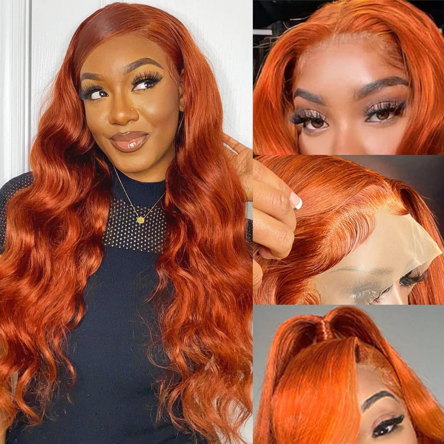 Body Wave Pre-plucked HD Transparent Lace Glueless Wigs w/Baby Hair