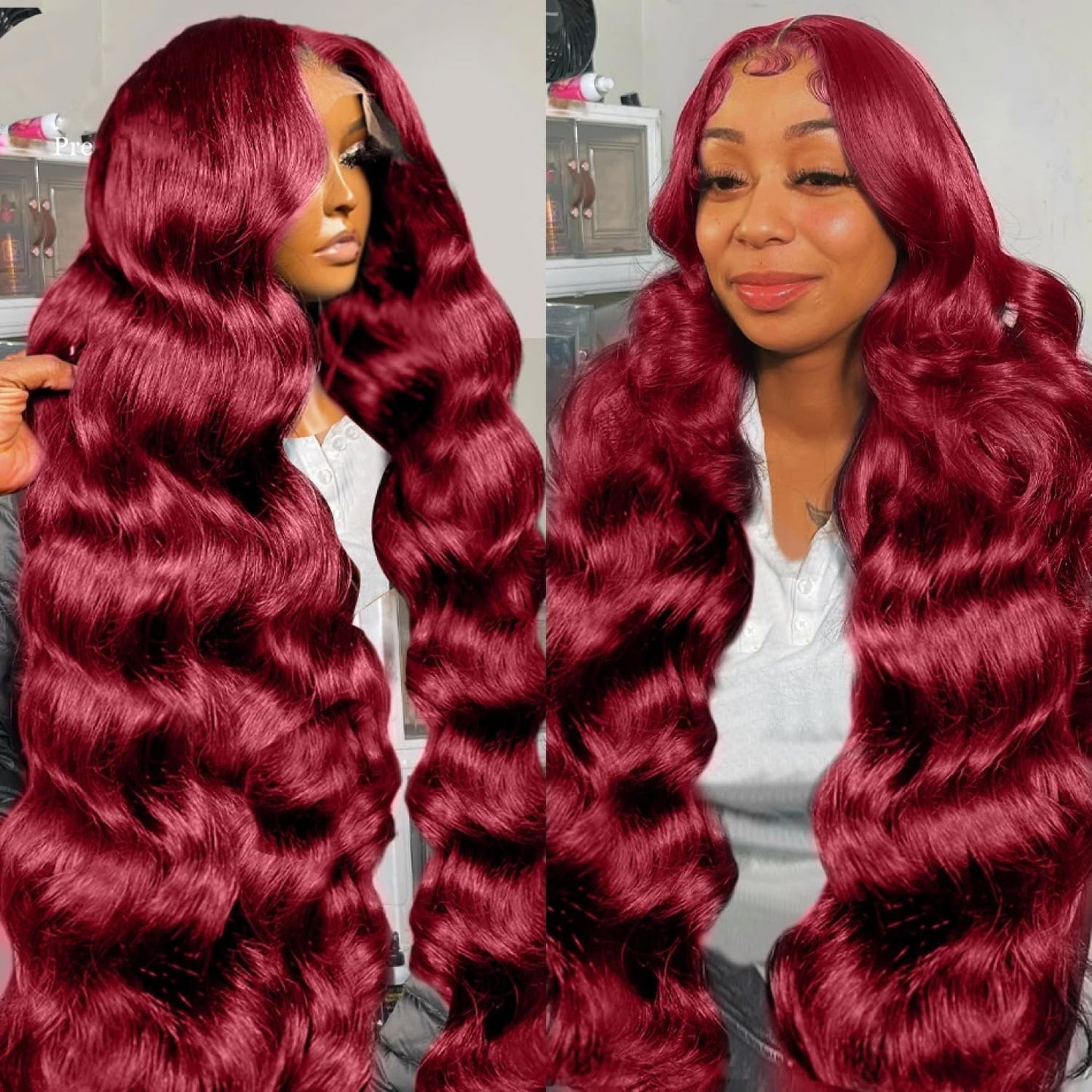 Body Wave Pre-plucked HD Transparent Lace Glueless Wigs w/Baby Hair