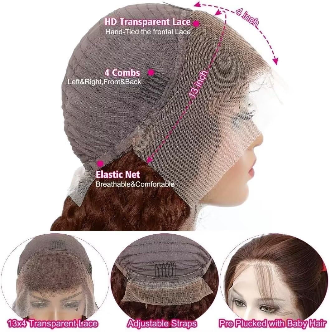 Ombre HD Pre-plucked Lace Front Human Hair Wigs