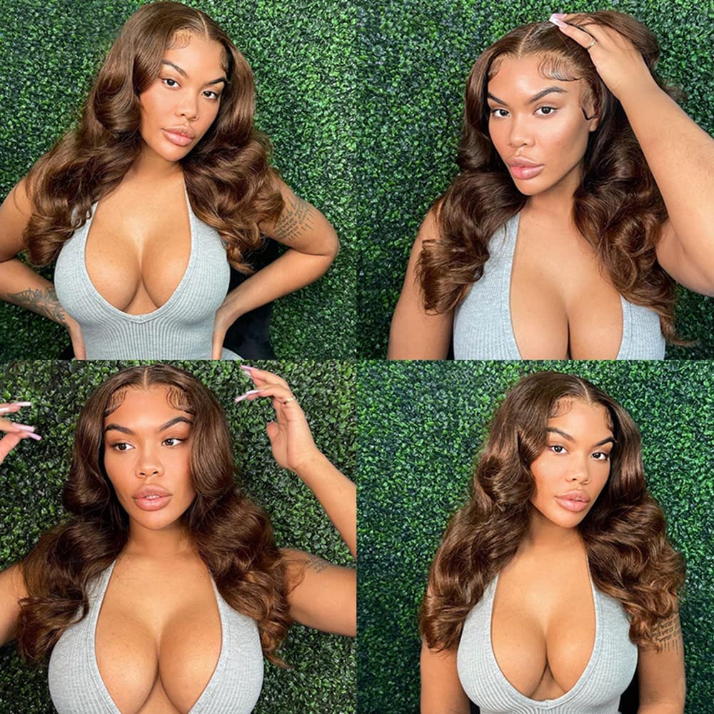 Ombre HD Pre-plucked Lace Front Human Hair Wigs