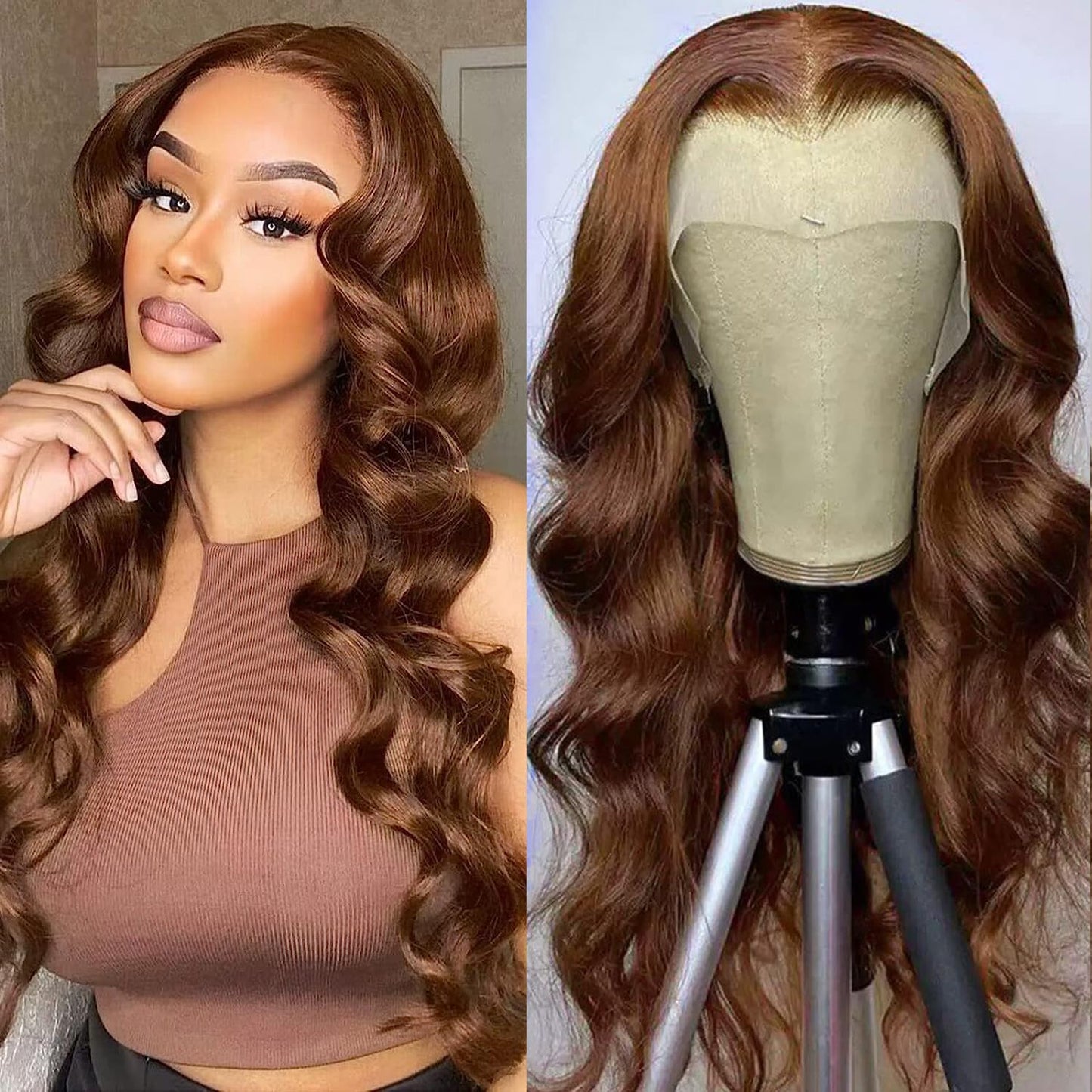 Ombre HD Pre-plucked Lace Front Human Hair Wigs