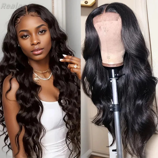 Body Wave Transparent Brazilian Lace Frontal Human Hair Wigs