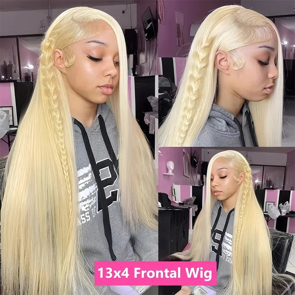 Honey Blonde Straight Hd Lace Frontal Wigs