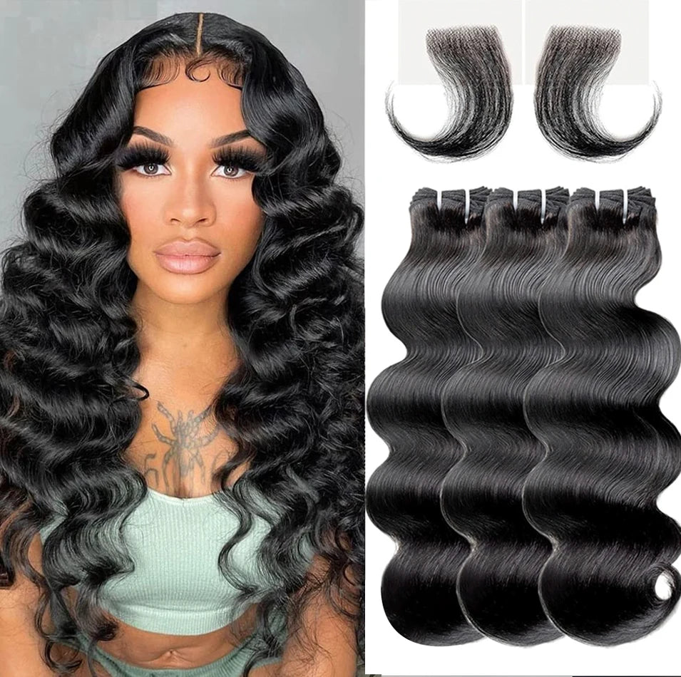 3 Bundles Brazilian Body Wave Human Hair Weaves