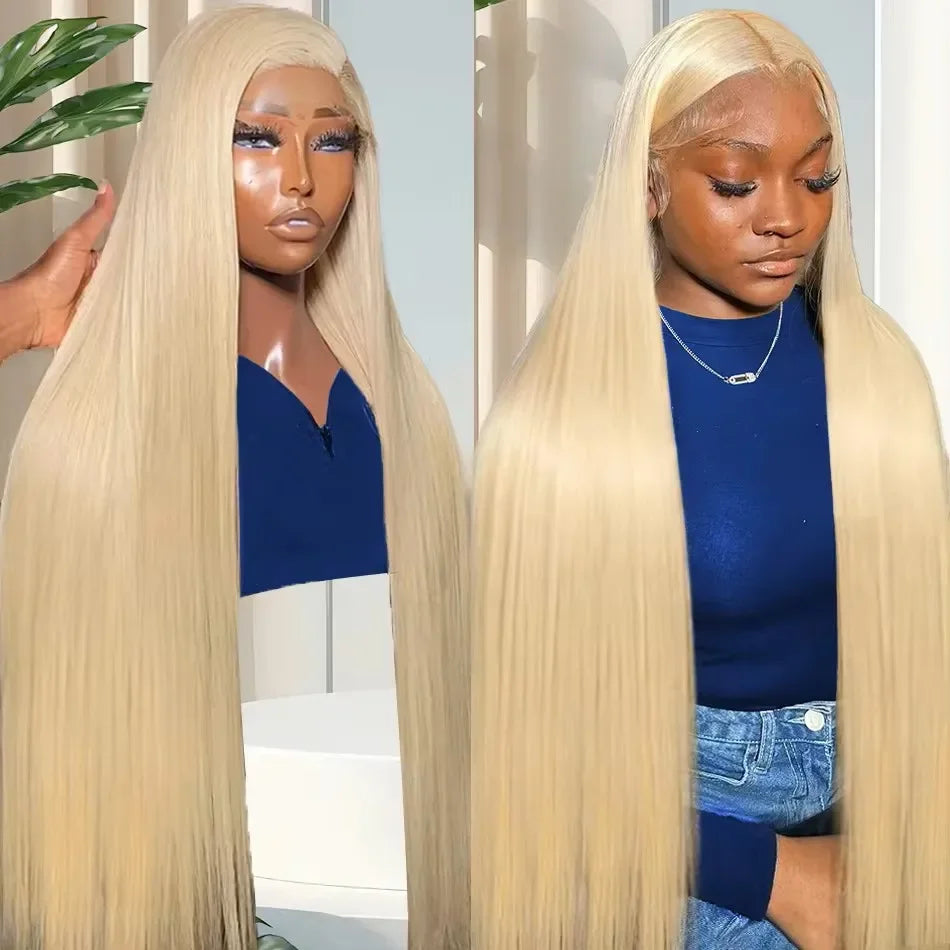 Honey Blonde Straight Hd Lace Frontal Wigs