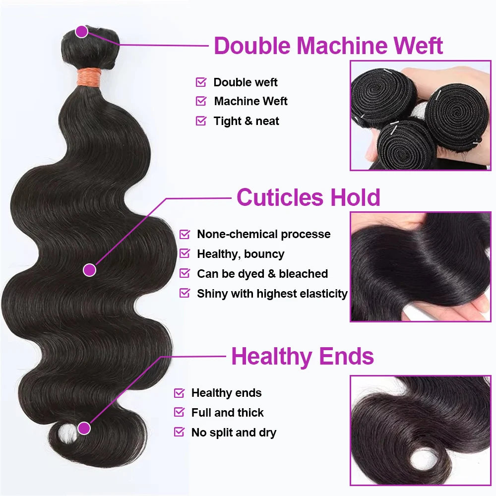 Brazilian Loose Body Wave Weave Bundles