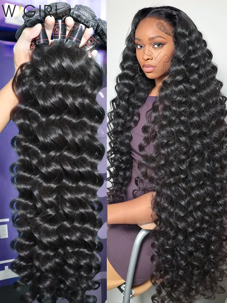 Loose Wave Double Weft Human Hair Weave Bundles