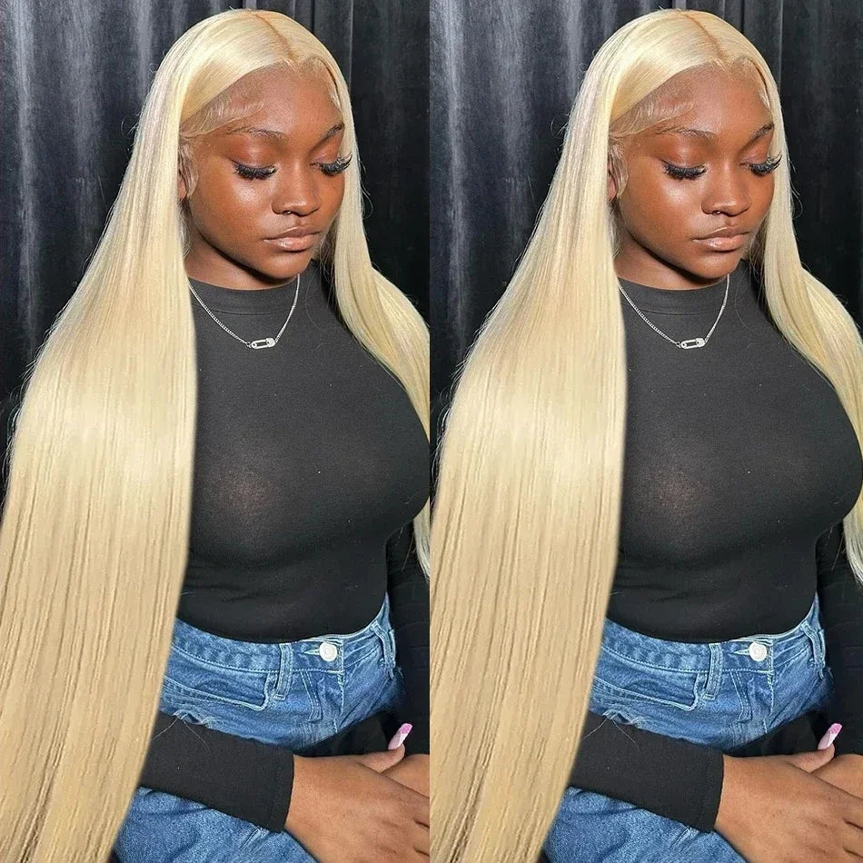 Honey Blonde Straight Hd Lace Frontal Wigs