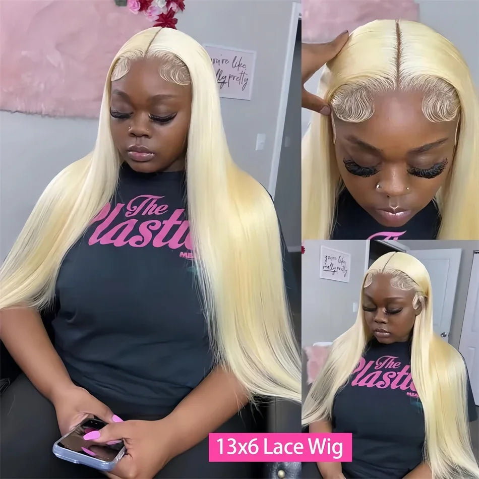 Honey Blonde Straight Hd Lace Frontal Wigs