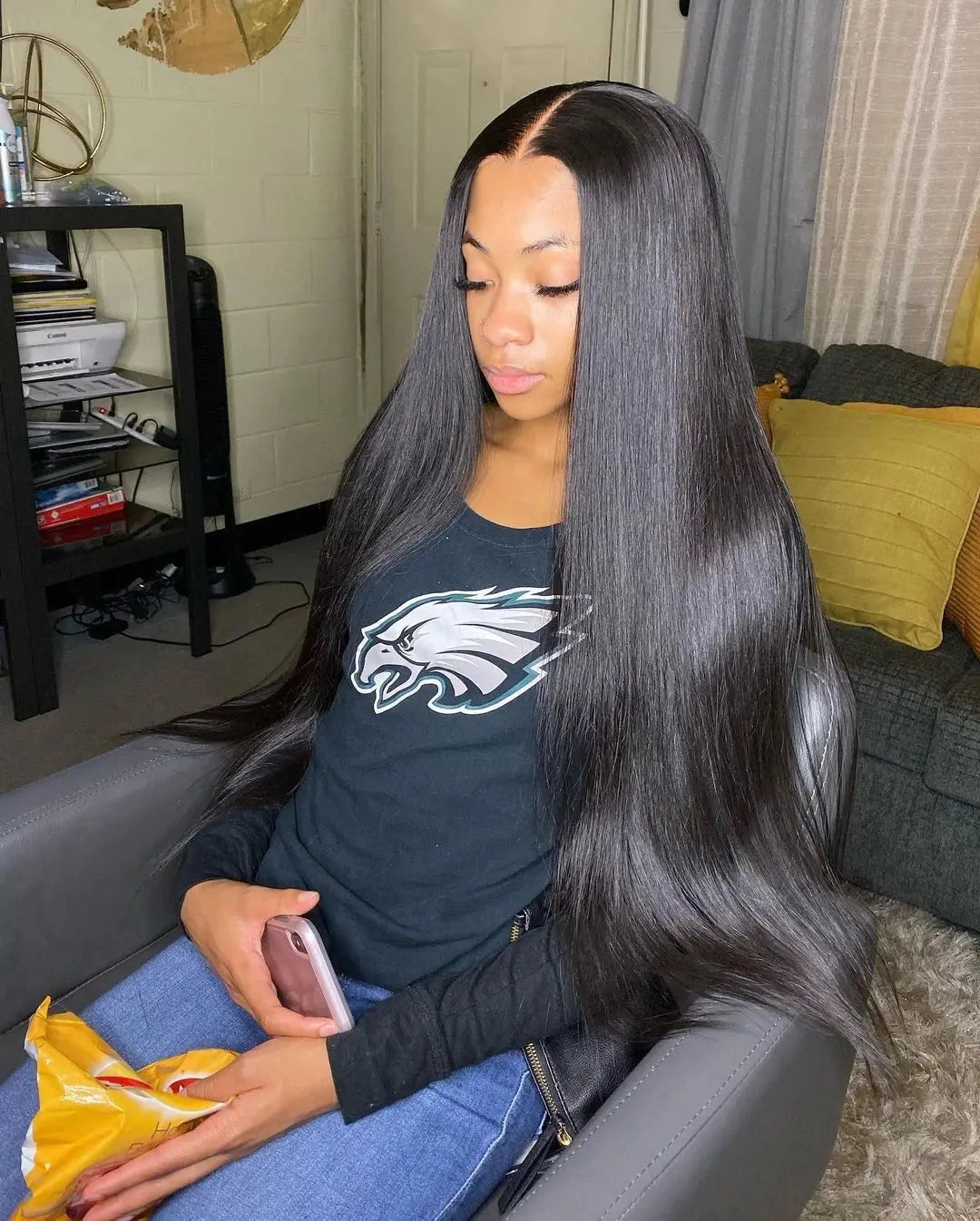 Brazilian Straight Pre-Cut Pre-plucked Transparent Lace Front Wigs