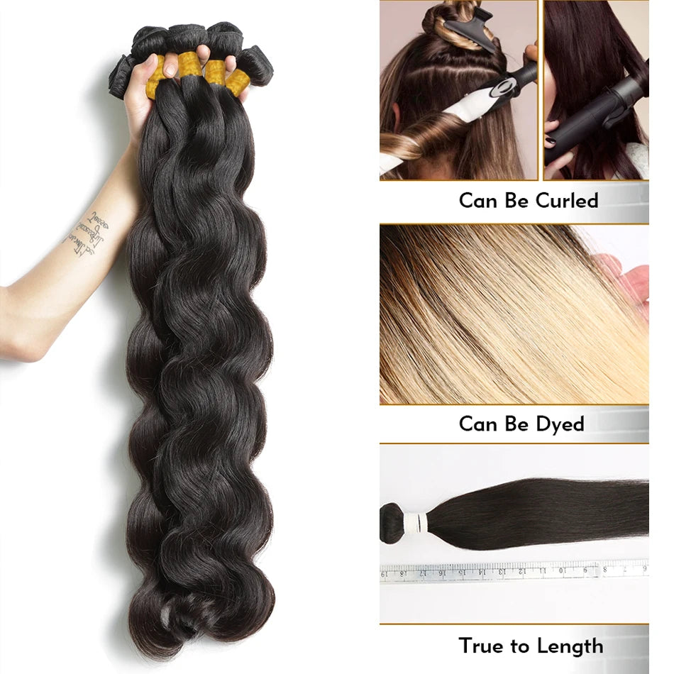 Brazilian Body Water Wave Human Hair Bundles