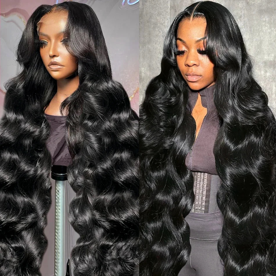 Body Wave Transparent Brazilian Lace Frontal Human Hair Wigs