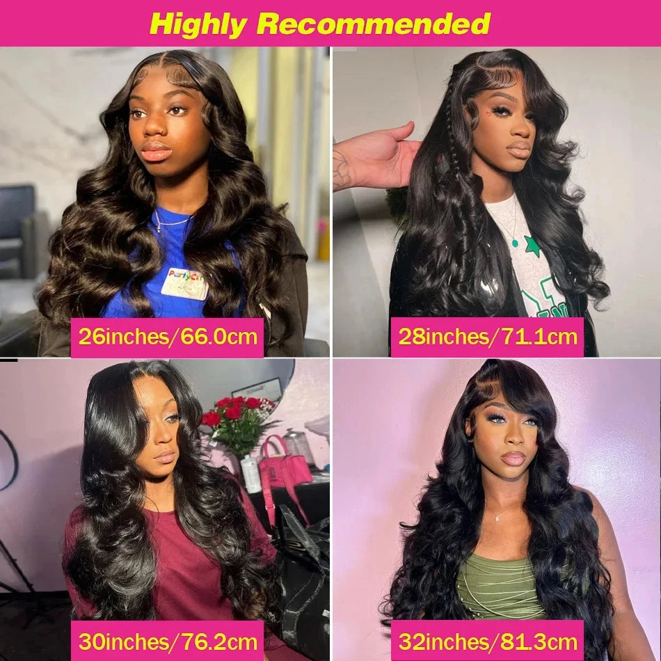 Body Wave Transparent Brazilian Lace Frontal Human Hair Wigs