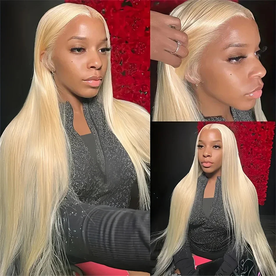 Honey Blonde Straight Hd Lace Frontal Wigs