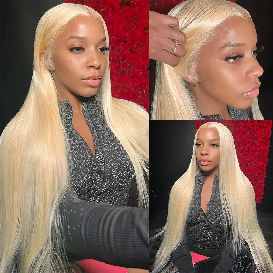 Honey Blonde Straight Hd Lace Frontal Wigs