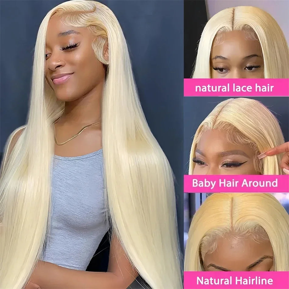 Honey Blonde Straight Hd Lace Frontal Wigs